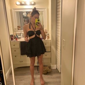 Black Princess Polly Romper